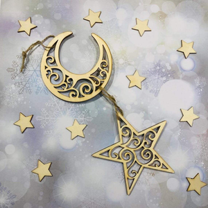 ของตกแต่งบ้านขนาดเล็กสำหรับเทศกาลอีดมูบาร็อค ของประดับแขวนผนังสำหรับเทศกาลอีดและรอมฎอน - Product Image 2