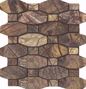 Mosaïque de pierre naturelle, taille personnalisée, design durable, résistant à l'eau, carreaux décoratifs modernes pour chambre à coucher, hôtel, mur extérieur - Product Image 4