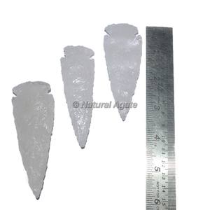 Puntas de flecha talladas de ágata de 2 pulgadas de Gujarat - Product Image 2