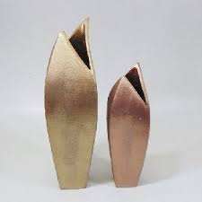 Florero de latón para decoración del hogar, acabado brillante y pulido, escaparate de suelo de escritorio, macetas de Metal, diseño de macetas - Product Image 4