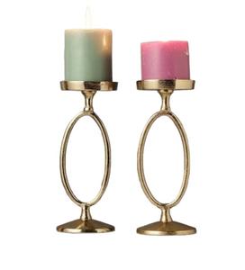 Portavelas de pie de Metal recubierto de oro de lujo para bodas fiestas navideñas y decoraciones de cumpleaños - Product Image 5