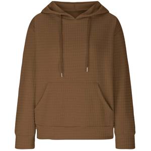 Venta al por mayor de sudaderas con capucha de manga larga para mujer, ropa de moda sólida, sudaderas con capucha de algodón para la venta, Sudadera con capucha de diseño personalizado para mujer - Product Image 3