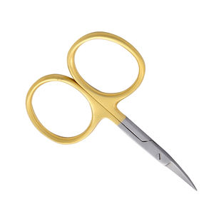 Ciseaux à poisson sur mesure 4 "Super Cut ciseaux en acier inoxydable avec demi-or pêche à la mouche attachant des ciseaux avec emballage personnalisé - Product Image 3
