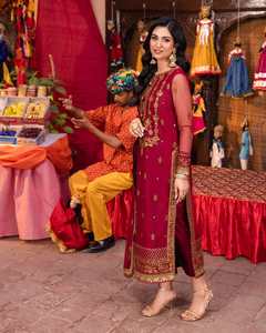 Robe de travail formelle pour femmes de qualité exceptionnelle moderne 2025-2026, dernier modèle de salwar kameez en coton pour les fêtes 01198 - Product Image 4