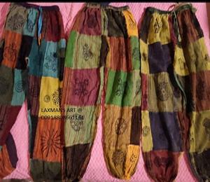 Sarouel patchwork en coton pyjama sarouel en coton pyjama patchwork en coton pyjama indien pyjama patchwork en coton népalais pantalon bohème - Product Image 4