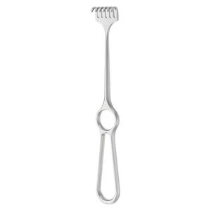 Ecarteur de plaie VOLKMANN 220 mm 8.34 "6 broches profondeur émoussée 8 mm largeur 29 mm acier inoxydable vu Miller écarteur - Product Image 4