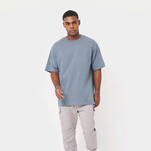 Streetwear à épaules tombantes de haute qualité T-shirt lourd 100% coton T-shirt personnalisé vintage surdimensionné - Product Image 3