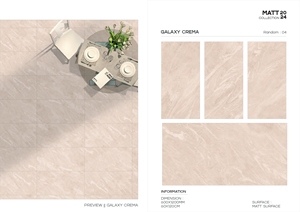 เครื่องเคลือบดินเผาสีเทาแบบชนบทขนาด600x1200กระเบื้องเคลือบบนผนังกันลื่นสีน้ำตาลกาแล็กซี่ - Product Image 3