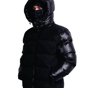 2023 personalizado europeo OEM urbano al por mayor Hombre Abrigos personalizados de algodón brillante invierno burbuja hombres abajo diseñador Puffer chaqueta acolchada - Product Image 3