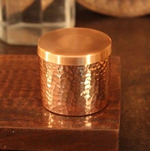 Modern <b>Small</b> Designer Hammered Copper <b>Candle</b> Jar Home Decor Festival Use with Lid Copper Plated - Product Image 6