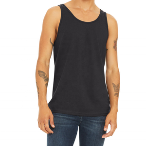 Camiseta sin mangas transpirable deportiva informal para hombre, nueva cintura de entrenamiento físico, algodón sólido hecho en Pakistán - Product Image 4