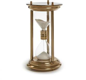 Proveedor de venta al por mayor Temporizador de arena de latón Reloj giratorio retro grande Reloj negro antiguo 30 Min Unity Vintage Metal fabricante de la India - Product Image 3