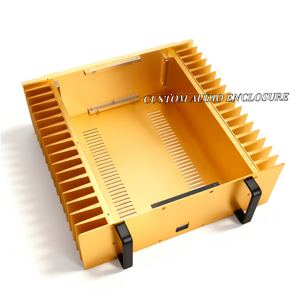 418*430*200mm Groot Koelpaneel Geanodiseerd T5 T6 AL Aluminium Versterker Chassis CNC <span class=keywords><strong>Audio</strong></span> Behuizing 5000W IP67 - Product Image 1