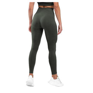 Nuevo logotipo personalizado Ropa deportiva para mujer Entrenamiento Legging Cintura baja Gimnasio Fitness Pantalones Leggings de yoga sin costuras para mujer - Product Image 3