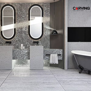 600x1200 Carreaux de porcelaine mats sculptés GVT PGVT Utilisation sur les sols et les murs - Product Image 1