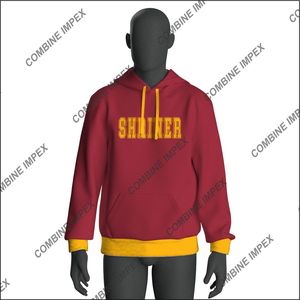 Shriner 100% coton Chenille sweat surdimensionné grande taille pleine fermeture éclair pull brodé impression hiver Streetwear teint uni - Product Image 5