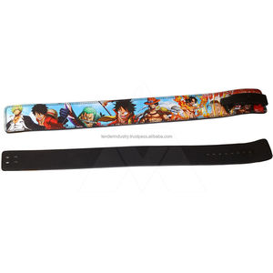Ceinture à levier à impression complète par sublimation Anime accroupi et dynamophilie 10mm ceintures d'haltérophilie en cuir à vendre nouveau Design équipement de gymnastique - Product Image 3