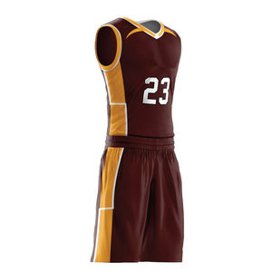 Uniforme de basket-ball unisexe pour hommes et logo personnalisé, respirant, meilleur design, prix compétitif, uniforme de basket-ball, conception OEM - Product Image 2