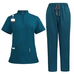 2025 nuevo personalizado al por mayor enfermera Scrubs traje uniformes de hospital médico enfermera uniforme Jogger enfermera Scrubs uniformes conjuntos - Product Image 2