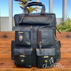 2025 Custom Full Grain Genuine Leather Backpacks Laptop Business Travel Backpack Large Capacity Wholesale Best Seller Unisex Bag - Product Image 1