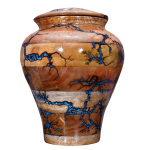 โกศสําหรับเถ้า โกศไม้ขนาดใหญ่สําหรับการเผาศพ กล่องโกศสําหรับผู้ใหญ่สําหรับเถ้า โกศไม้ส่วนบุคคล โกศฝังศพสําหรับงานศพ - Product Image 1