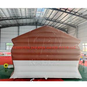 Commercial <b>Inflatable</b> Santa Claus Grotto Tent Christmas Advertising <b>Inflatable</b> Santa <b>House</b> 0.55mm PVC with 3 Years Warranty - Product Image 3