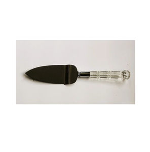 Serveur de gâteau en acier inoxydable poignée en acrylique ensemble de couverts sculpté 2 pièces maison et ustensiles de cuisine restaurants utilisés - Product Image 4