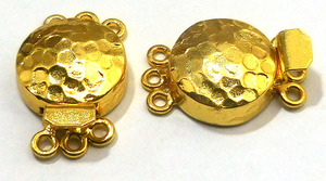 Cierre de caja multihebra 23X15X7mm para joyería 3 hebras cobre oxidado plata 18K chapado en oro cierre B776 - Product Image 4