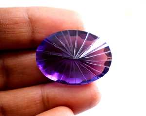 Piedra de tanzanita púrpura sin tratar sin calentar Piedra de nido de abeja de tanzanita certificada 46CTOval Corte de la mejor calidad Precios al por mayor Gema - Product Image 3