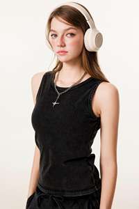 2025 Summer Slimming <b>Sexy</b> Sleeveless <b>Tops</b> Casual Fashion Solid Pattern Slim Fit <b>Women's</b> Tank - Product Image 3