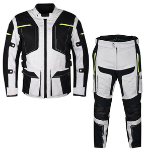 Conjunto de traje de carreras de moto de cuero impermeable al aire libre con diseño transpirable de secado rápido para hombres - Product Image 1