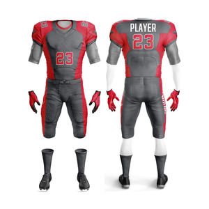 Uniformes de fútbol americano hechos a medida al por mayor con sublimación personalizada nuevo estilo de poliéster uniformes de fútbol conjunto - Product Image 5