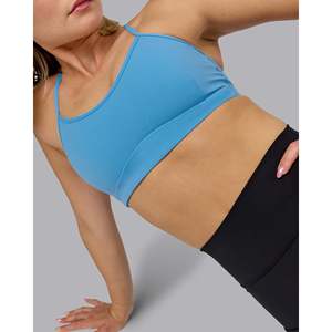 Soutien-gorge de sport Rush - Bleu azur rembourré, grande taille, pour yoga, gym et entraînement - Product Image 1