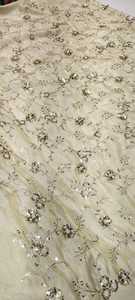 ผ้าปักลายดอกไม้สำหรับเสื้อผ้าแฟชั่น ผ้าฝ้ายปักคุณภาพพรีเมียมสำหรับเสื้อผ้าสตรีสุดหรู - Product Image 2