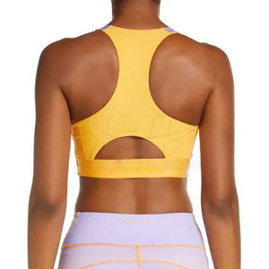 Soutien-gorge de sport tricoté respirant pour femme – Design élégant, ajustement confortable pour le yoga, les cours de fitness et l'usage quotidien – Sans armatures, offrant un excellent maintien - Product Image 3