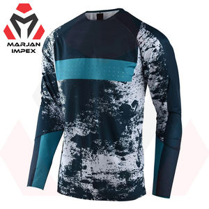 Jersey de Motocross, Ropa Deportiva de Manga Larga para Hombre y Mujer, Estilo Unisex, Impresión por Sublimación, Transpirable, 100% Poliéster, Verano Invierno - Product Image 1