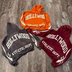 High Quality Sweatpants and Hoodie Set Custom Logo Sports Suit Track Suits <b>Trousers</b> Patch Embroidery Acid Wash Tracksuit for Men - Product Image 4