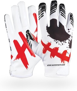 Los guantes de receptor de fútbol americano más vendidos, guantes deportivos antideslizantes con estampado personalizado, los guantes de fútbol americano más populares - Product Image 4