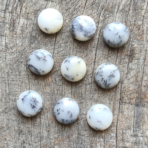 Piedra preciosa cabujón redondo de ópalo de dendrita Natural grado AAA para la fabricación de joyas piedra preciosa suelta Natural para joyería artesanal - Product Image 5