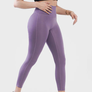 Pantalon de yoga d'entraînement sportif taille haute personnalisé leggings pour femmes leggings doux de fitness gym vente en gros - Product Image 2