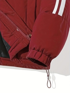 Chaqueta de invierno para hombre con logotipo personalizado impermeable de lona acolchada con cuello alto chaqueta acolchada por encargo DDP envío - Product Image 5