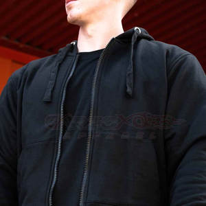 Sudadera con capucha para montar en motocicleta aprobada por la CE, modelo de sudadera Lisa para mantener el calor, con logotipo personalizable de talla grande en la espalda - Product Image 6