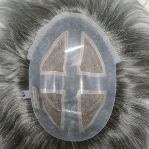 Taz Hair Bangladesh <b>Mens</b> Toupee Hair <b>Wig</b> with Skin Base 100% Density Remy Grade Kinky Straight and Deep Wave Styles - Product Image 1