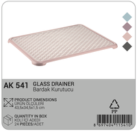 Afossa Égouttoir à vaisselle multifonctionnel sur pied, antidérapant, en plastique PP, écologique, non pliable, pour usage domestique et commercial