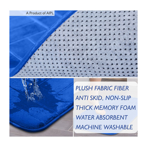 Prix de gros Mousse à mémoire de forme antidérapante Super Absorption d'eau Tapis de bain mignon pour salle de bain Tapis de sol antidérapants - Product Image 1