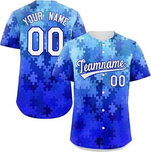 Camiseta de béisbol personalizada de alta calidad para hombres y mujeres, estilo Hip Hop juvenil, nombre personalizado, número, Impresión de logotipo, ropa deportiva bonita cosida - Product Image 3