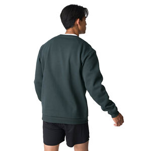 Sweat-shirt à col rond pour homme personnalisé 2025, 100% coton, tissu 300g, respirant, écologique, séchage rapide, motif uni, coupe classique - Product Image 3