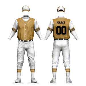 Uniforme de béisbol de color sólido para hombre, ropa deportiva superventas de 2025, con nombre de equipo personalizado, uniformes de softbol de talla grande - Product Image 6