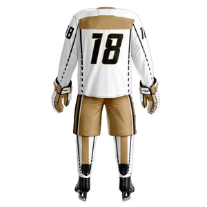 ชุดกีฬาฮอกกี้น้ำแข็งสำหรับผู้ชาย ระบายอากาศได้ดี น้ำหนักเบา ผลิตจากโพลีเอสเตอร์คุณภาพสูง ชุดกีฬาฮอกกี้น้ำแข็งแบบ OEM - Product Image 3