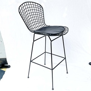Harry Contemporary Style High Bar <b>Stool</b> Comfortable <b>Cushion</b> with Powder-Coated Iron for Pub Use-GBAK004 - Product Image 5